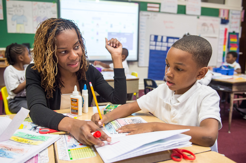 Teacher and student