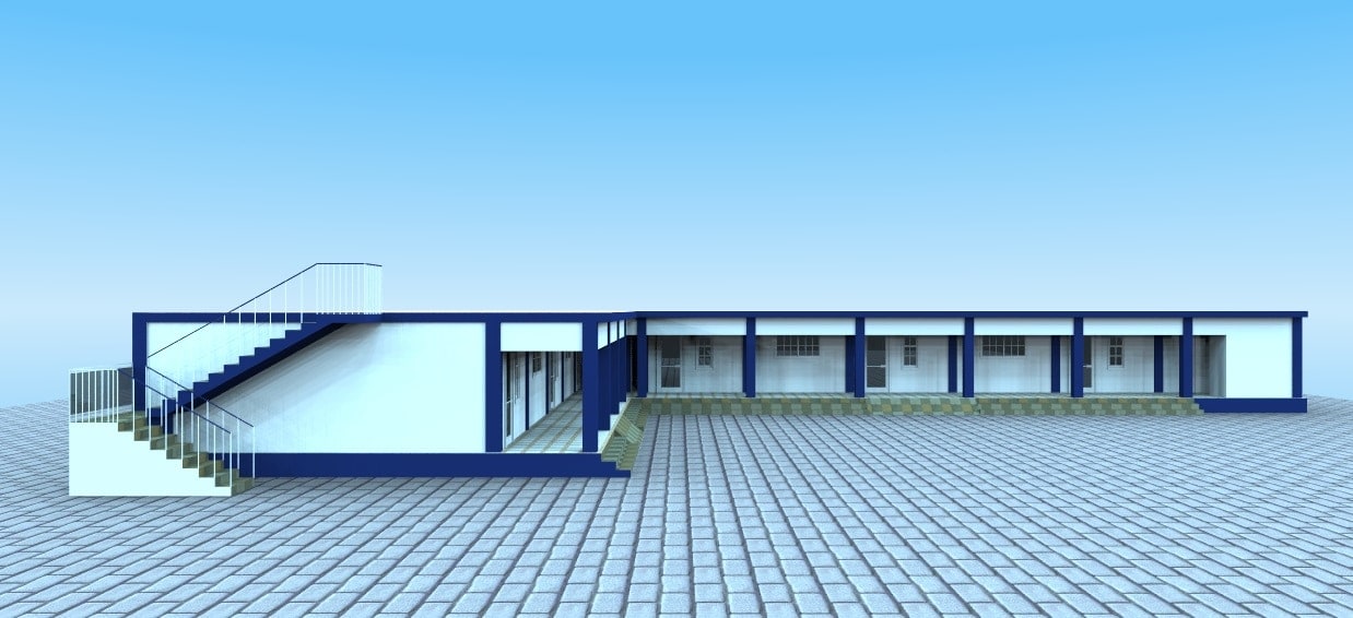 Architectural rendering of the social entrepreneurial center