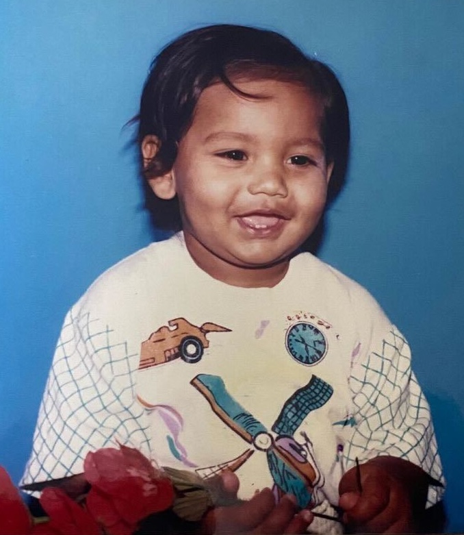 Saketh as a child
