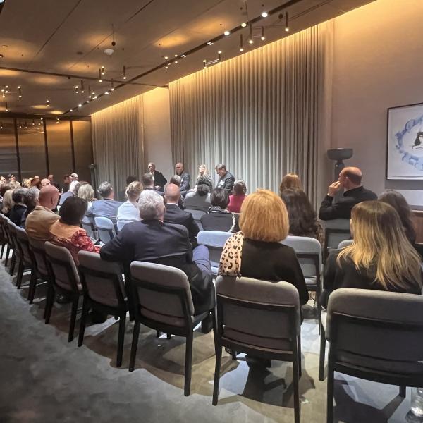 Image of panel discussion from New York with the For Good Initiative