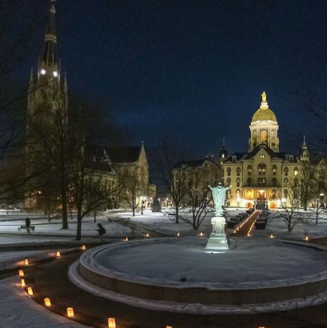 MLK Candlelight Prayer Service (Photo by Matt Cashore/University of Notre Dame)