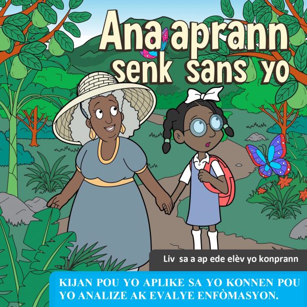 Book cover with grandmother and granddaughter in garden