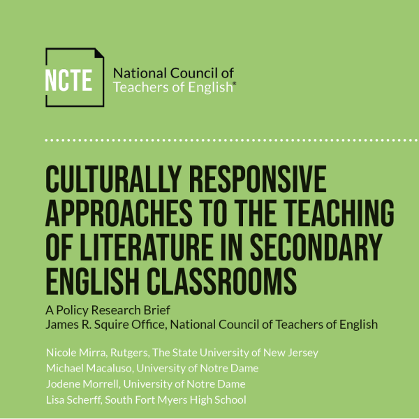 Culturally Responsive Approaches to the Teaching of Literature in Secondary English Classrooms pdf