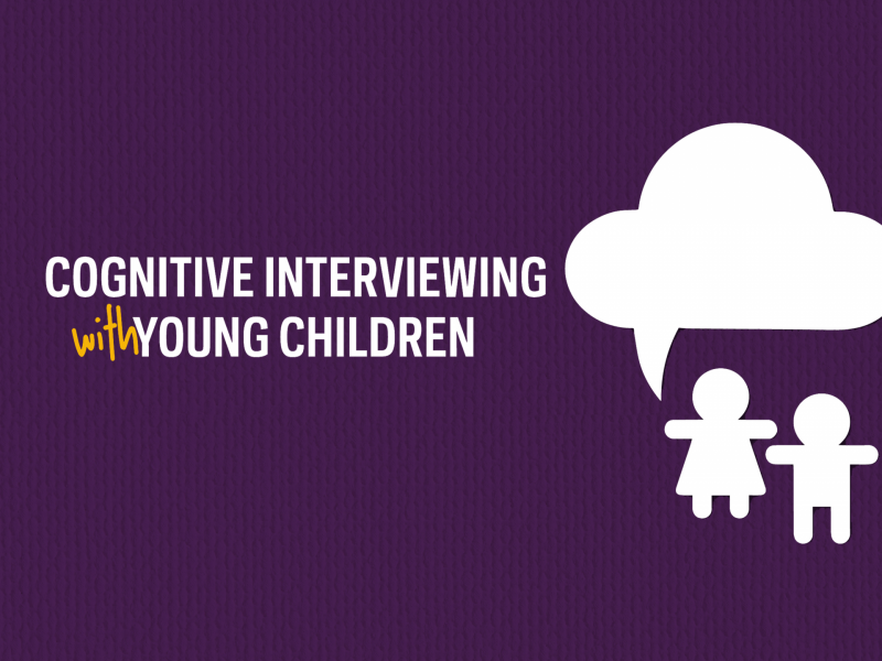 Cognitive interviewing with children icon